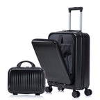14' & 20' ABS Spinner Wheel Luggage Set with Cosmetic Case