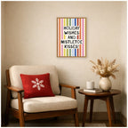 Holiday Wishes by Kikiandnim Framed Canvas Wall Art Print