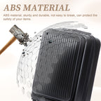 14' & 20' ABS Spinner Wheel Luggage Set with Cosmetic Case