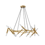 41' Golden Modern Chandelier Light Fixture with Branch Design