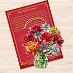 Flowers in the Vase Wooden Ornaments by G. Debrekht - Love Family Decor - 8688317