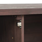 K&K Outdoor Kitchen Island, Rolling Bar Cart & Storage Cabinet