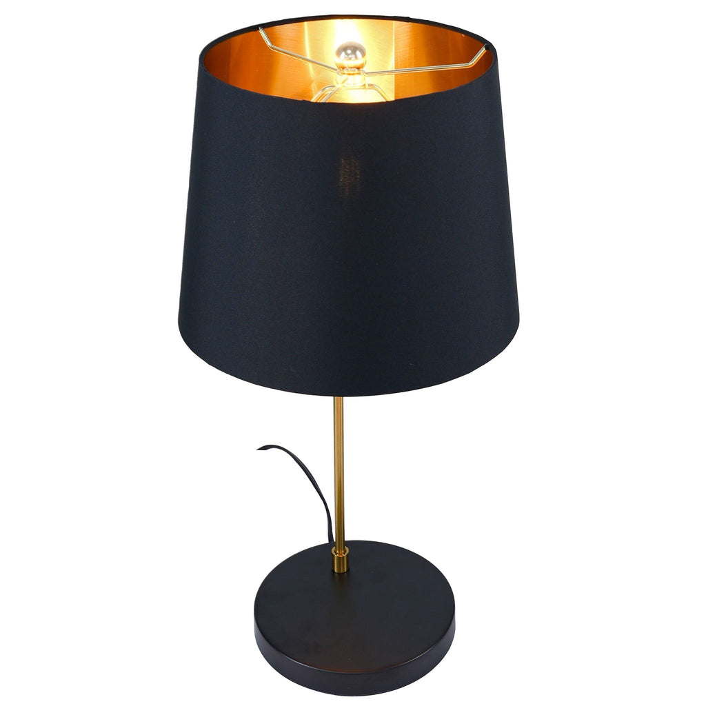 Black Desk Lamp for Bedside and Table Use with Ergonomic Lighting