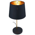 Black Desk Lamp for Bedside and Table Use with Ergonomic Lighting