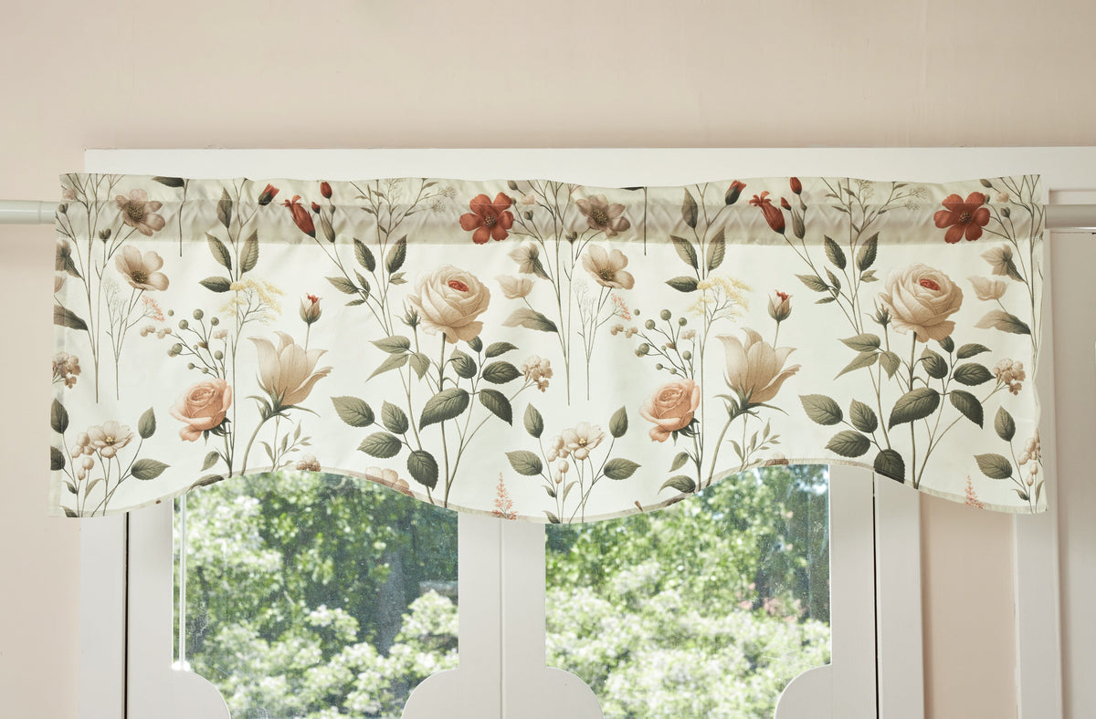 DaDalogy Enchanted Meadow Bed in a bag Set - Victoria Garden Delicate Floral Symphony in Beige, Rose, and Soft Green, Luxuriously Soft Quilted Set