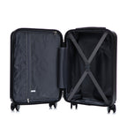 14' & 20' ABS Spinner Wheel Luggage Set with Cosmetic Case
