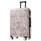 PC+ABS Hardside Luggage Set with Digital Lock - Pink Flower Print