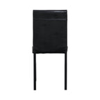 5 Piece Metal Dinette Set with Faux Marble Top - Black