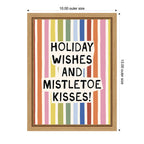 Holiday Wishes by Kikiandnim Framed Canvas Wall Art Print