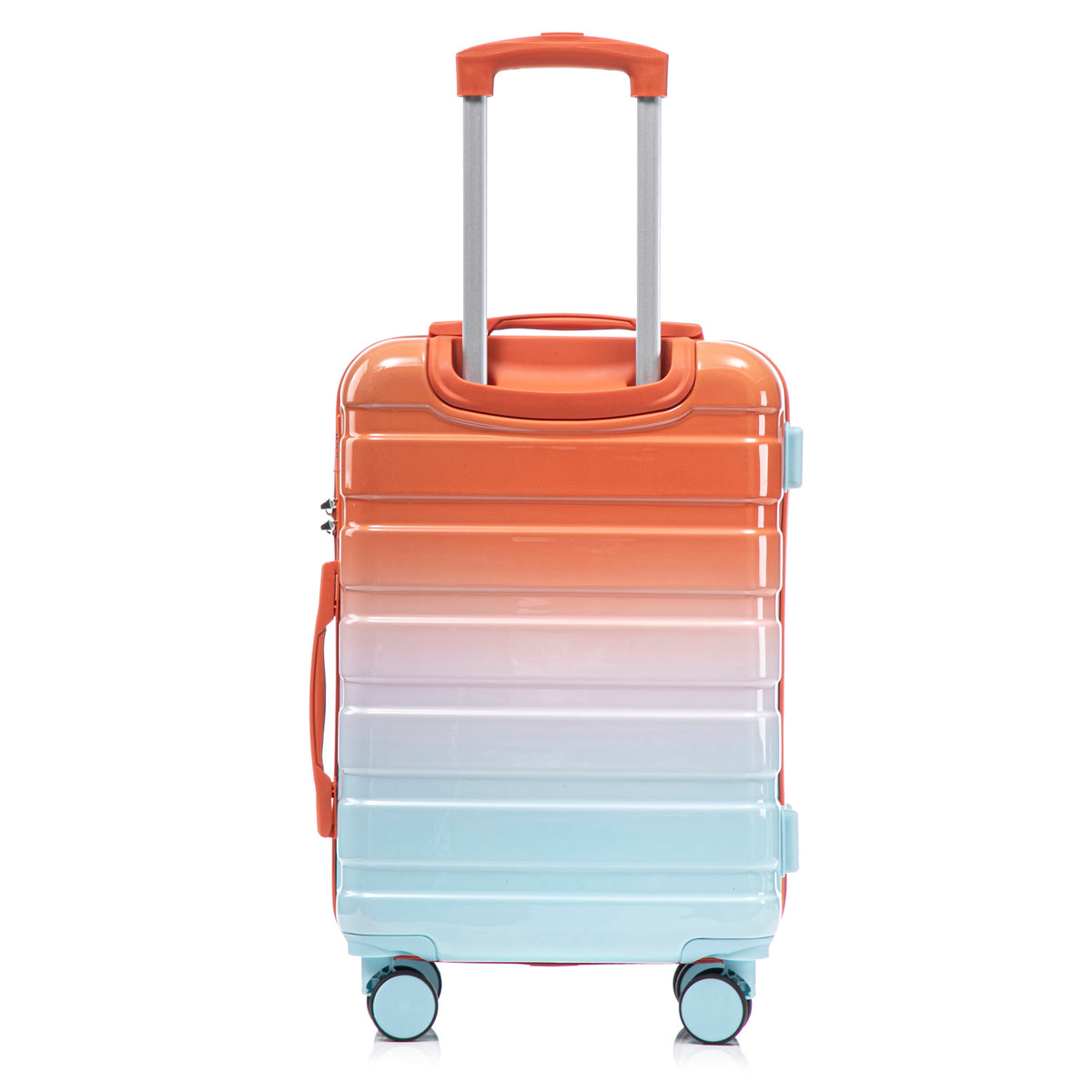 2 Pc PC Spinner Wheel Luggage Set with Gradient Color and Lock