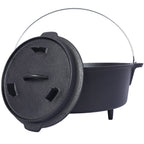 Pre-Seasoned Cast Iron Dutch Oven With Skillet Lid