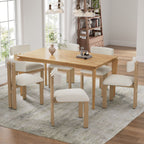 Modern Upholstered Armless Dining Chairs with Metal Legs - Multiple Colors
