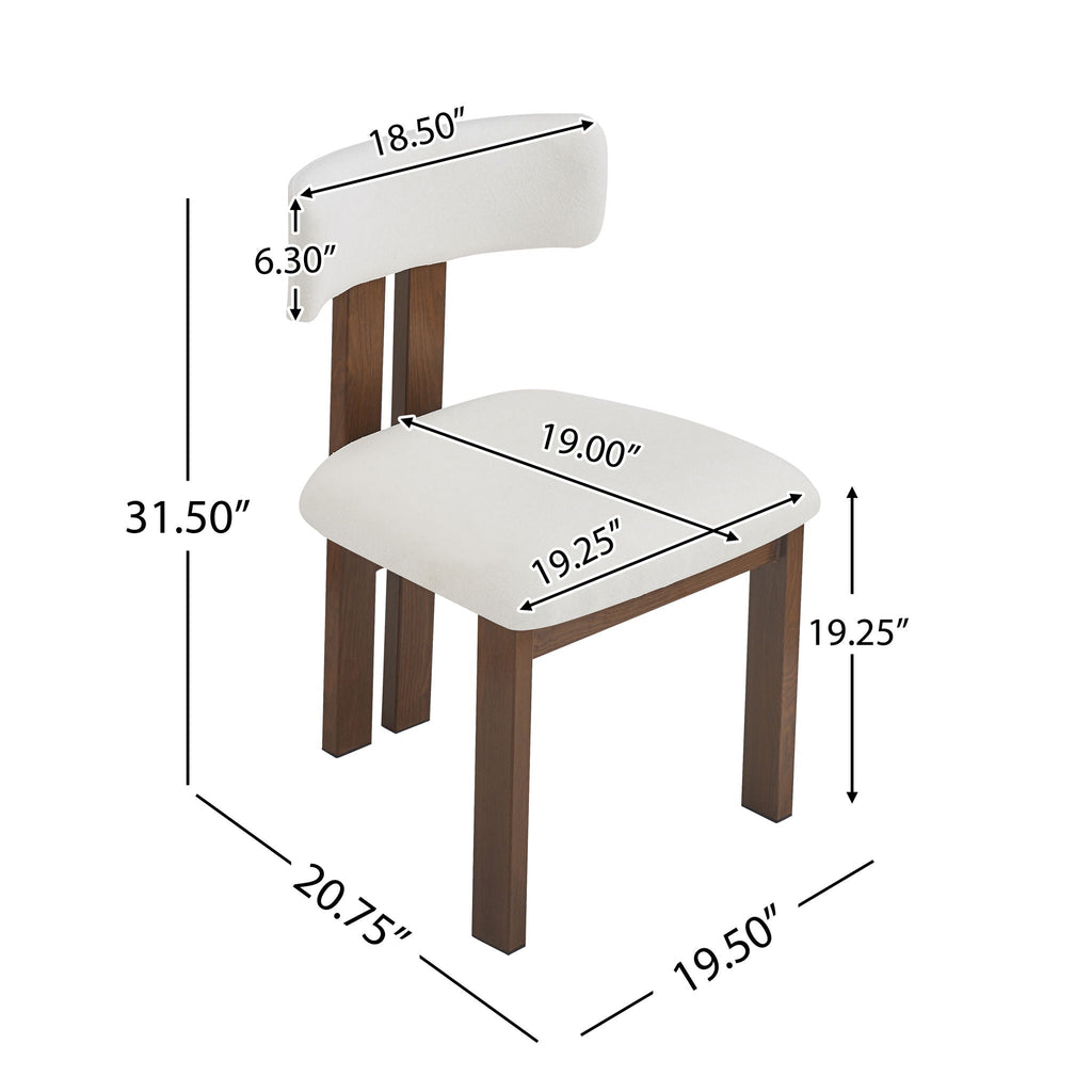 Modern Upholstered Armless Dining Chairs with Metal Legs - Multiple Colors