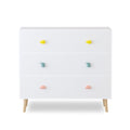3 Drawer Dresser Storage Cabinet with Anti-Tip Safety - White or Green