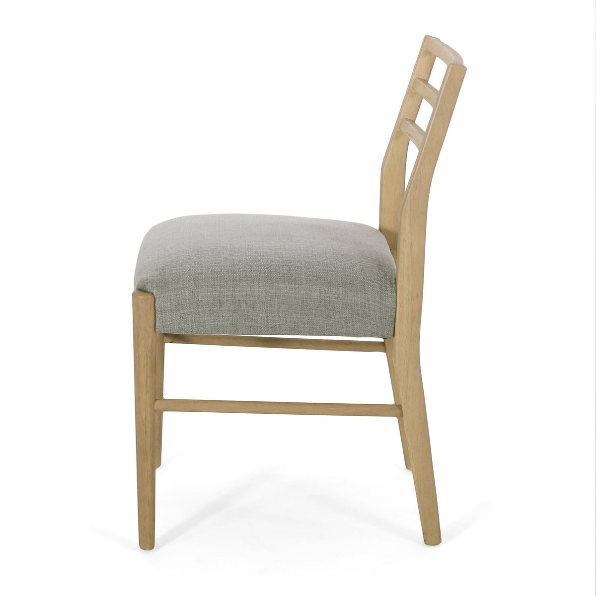 Pinnacle Dining Chair Set of 2 with Upholstered Seat - Beige or Grey