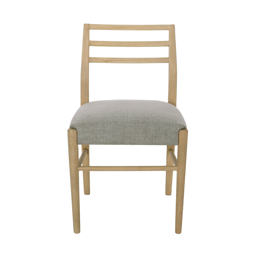 Pinnacle Dining Chair Set of 2 with Upholstered Seat - Beige or Grey