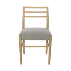 Pinnacle Dining Chair Set of 2 with Upholstered Seat - Beige or Grey